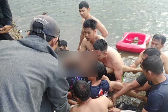Polisi Beberkan Kronologi Kejadian 2 Bocah yang Tewas Tenggelam di Kolam Retensi Lebak Murni Sako 