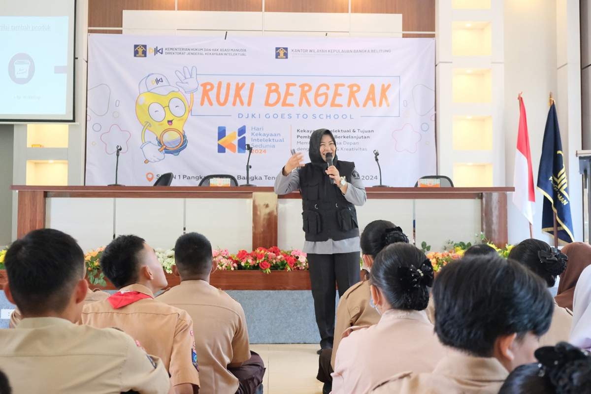 Kemenkumham Babel gelar RuKI Goes to School Dalam Rangka Hari Kekayaan Intelektual Sedunia Tahun 2024