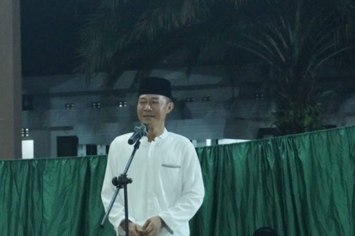 Penjabat Walikota Prabumulih bersama Forkopimda Gelar Sholat Isya Tarawih dan Safari Ramadhan