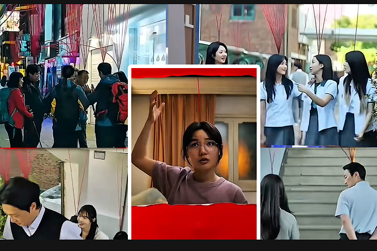 Benang Merah di Kepala Merujuk Drama Korea S Line, Tujuannya Bikin Malu Kok Malah Jadi Trend
