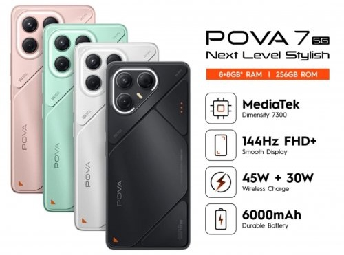 Tecno Pova 7 5G Hadirkan Performa Ngebut dengan Harga Ramah Kantong