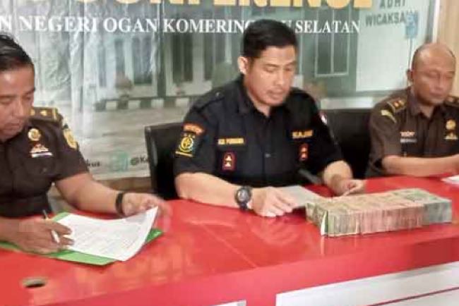 Keluarga eks Kepala Dinas Pertanian OKU Selatan Akhirnya Setor Uang Pengganti Kerugian Negara Rp 190 Juta 