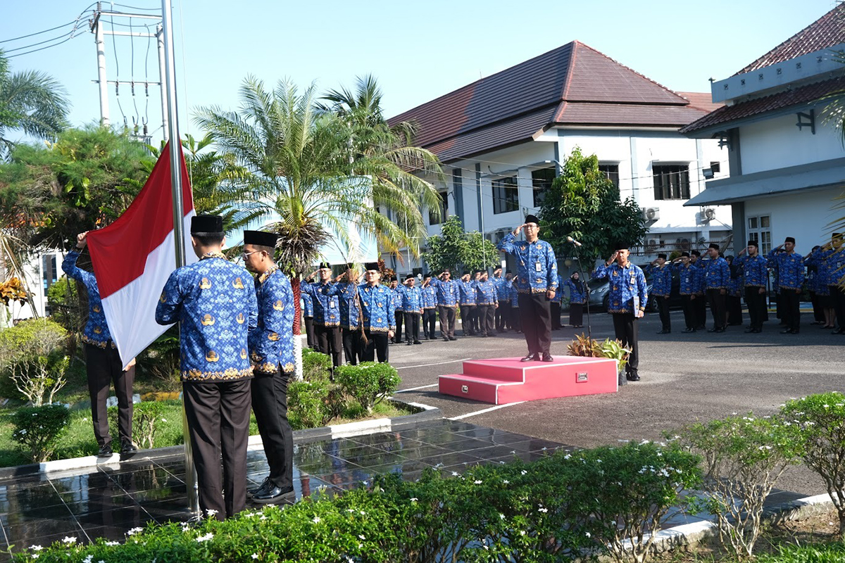 Peringati Hari Sumpah Pemuda ke-96, Kanwil Kemenkumham Babel Gelar Upacara Bendera