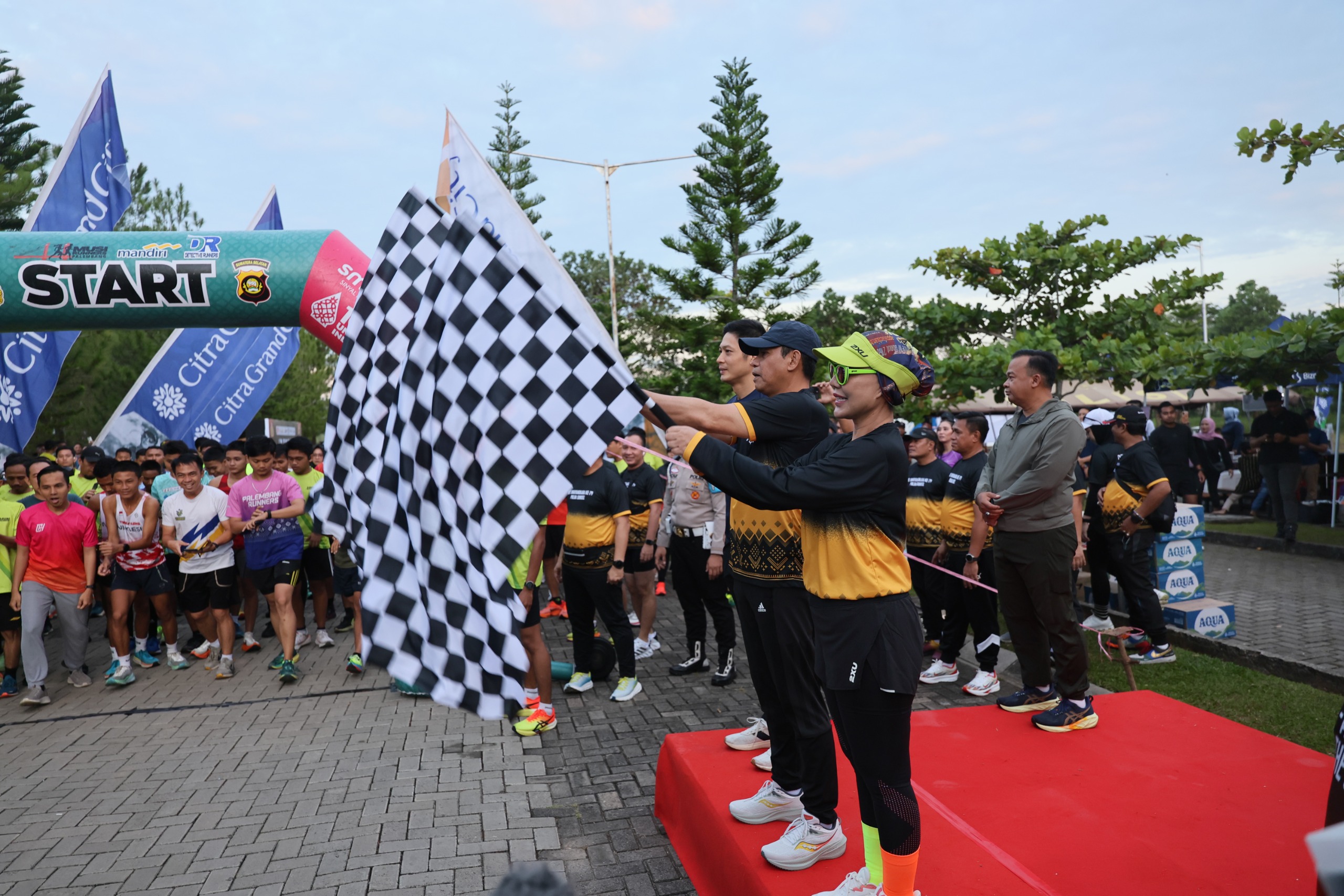 Sambut Hari Bhayangkara ke-79, Polda Sumsel Gelar Fun Run di Citra Grand City