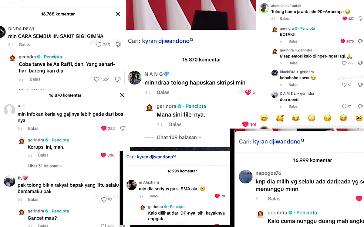 Admin Partai Gerindra Random Banget, Setiap Pertanyaan Netizen Dijawab Malah Bikin Ngakak 