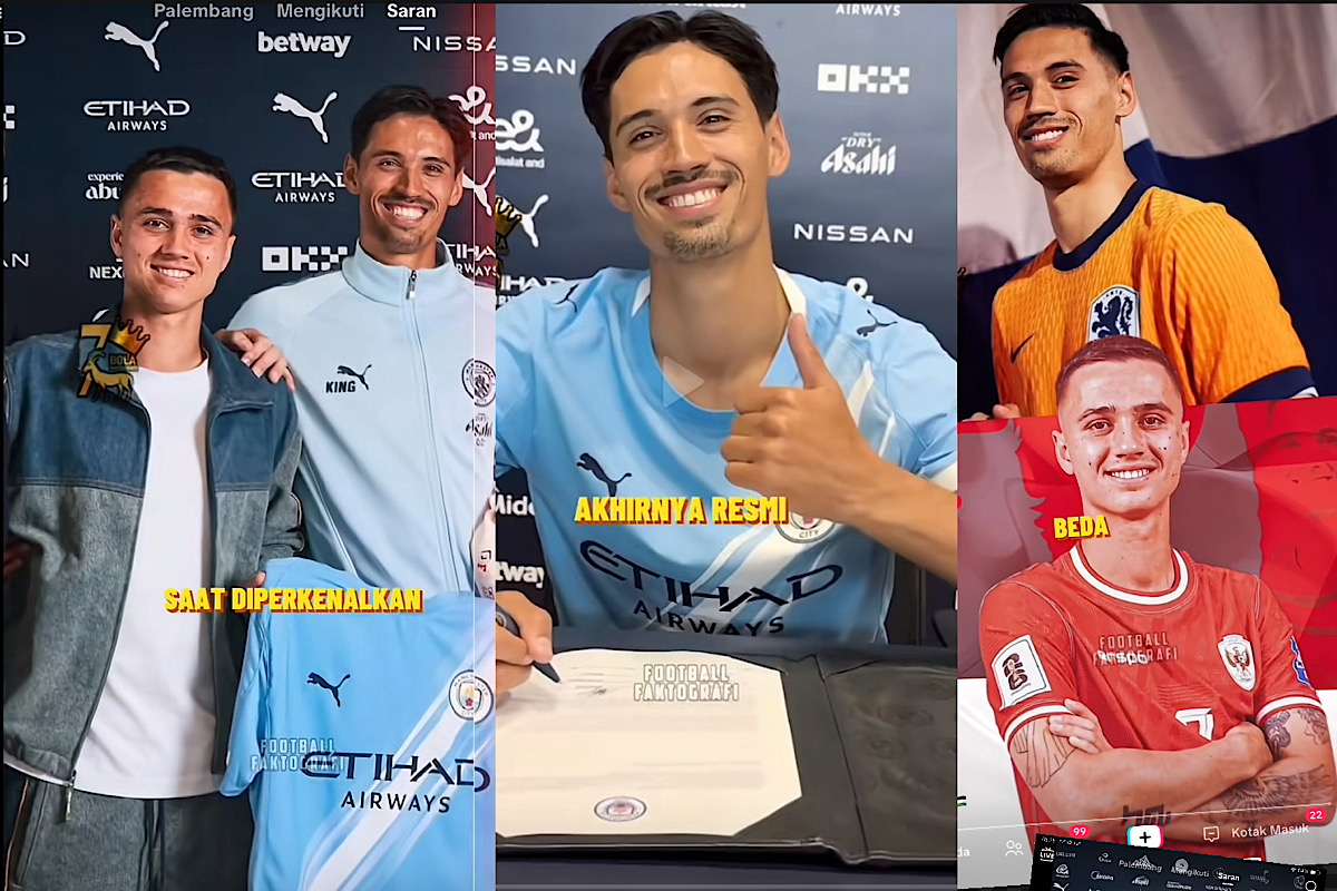 Tijjani Ajak Adiknya Eliano Reijnders Saat Teken Kontrak di Man City, 2 Saudara Beda Timnas Bikin Bangga