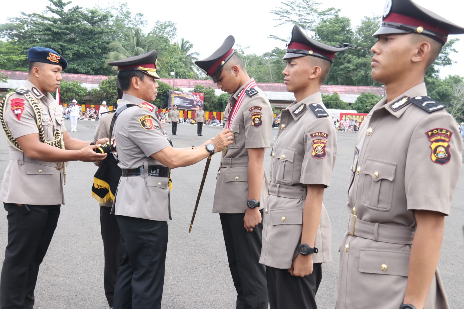 Kapolda Sumsel Pimpin dan Lantik 459 Bintara Polri di SPN Betung, Berikut 3 Nama Personel Terbaik  