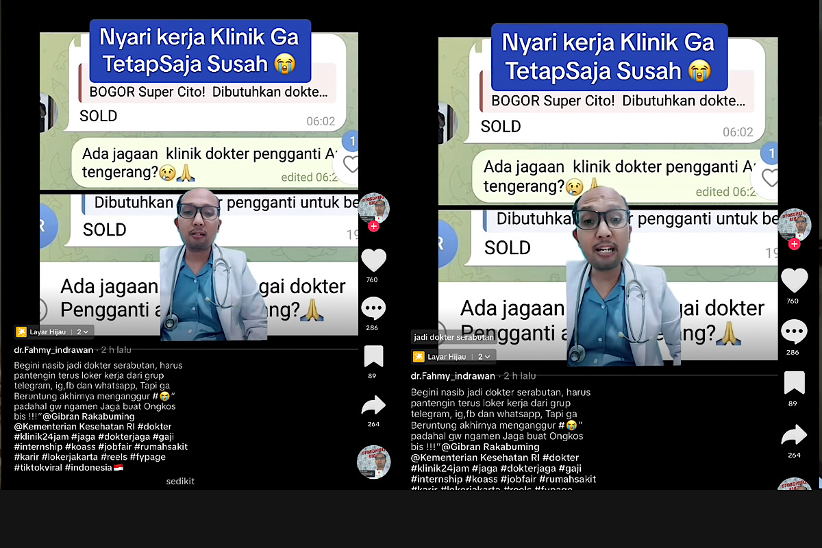 Dokter Fahmy Curhat Cari Kerja di Klinik 24 Jam Susah, Bahkan Sesama Dokter Harus Rebutan
