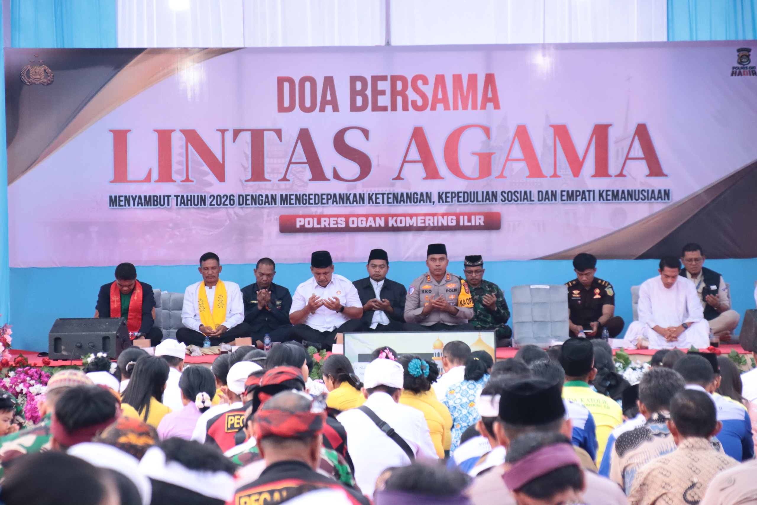 Polres OKI Gelar Doa Bersama Lintas Agama Jelang Tahun Baru