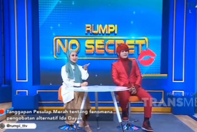 Marcel Pesulap Merah Rahival Kembali Tegaskan Tidak Pernah Sebut Ida Dayak Dukun di Rumpi No Secret Trans TV 