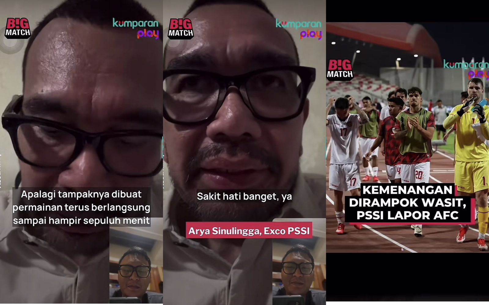 Kemenangan yang 'Dirampok', PSSI Kutuk Keputusan Wasit Kontroversi, Liat 24 Jam Kedepan