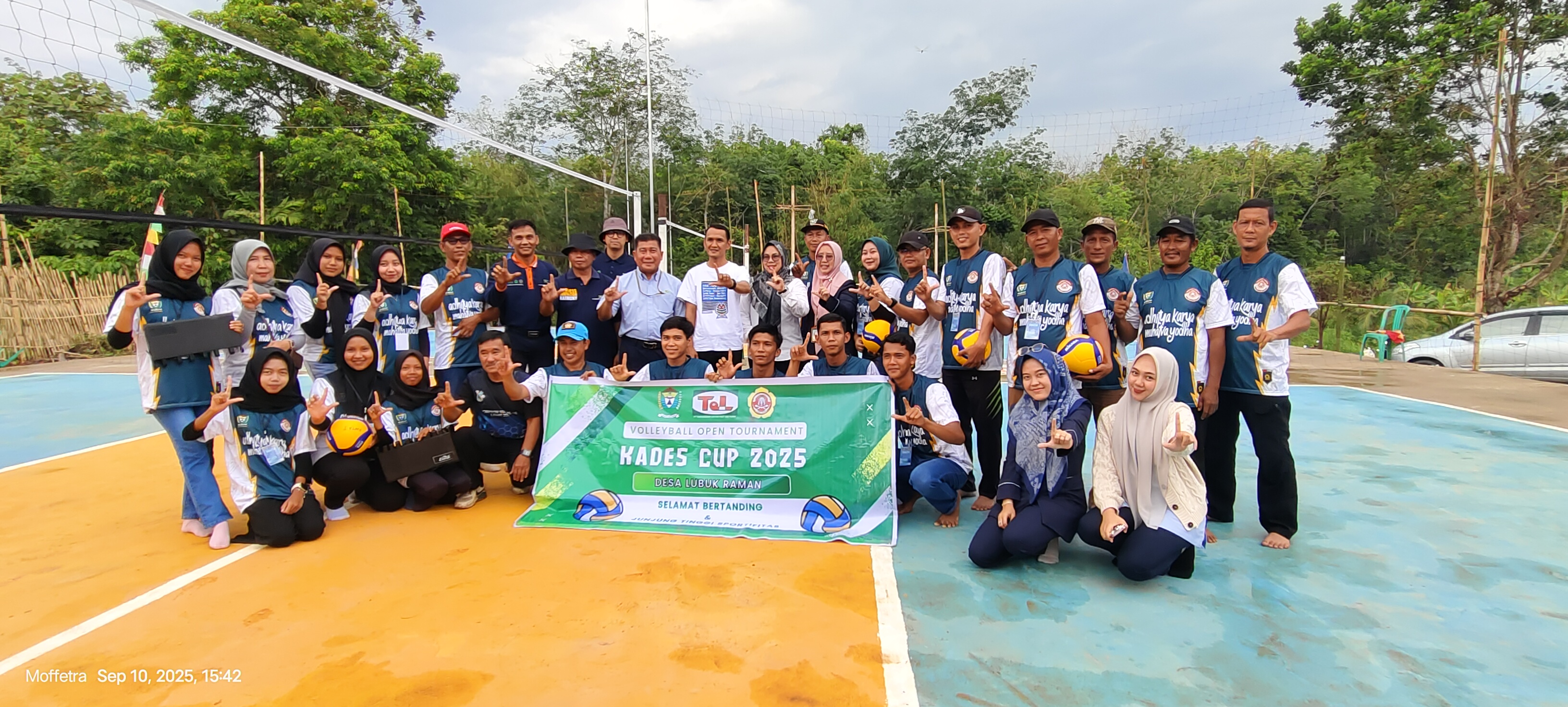 PT TeL Dukung Turnamen Voli 'Kades Cup 2025' di Desa Lubuk Raman: Wujud Sinergi Perusahaan dan Masyarakat