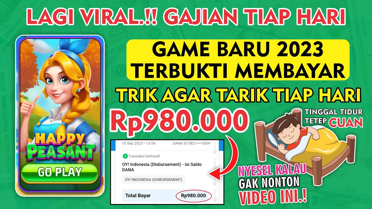 Sambil Rebahan Dapat Rp980.000, Aplikasi Game Penghasil Saldo DANA Terbukti Membayar 202