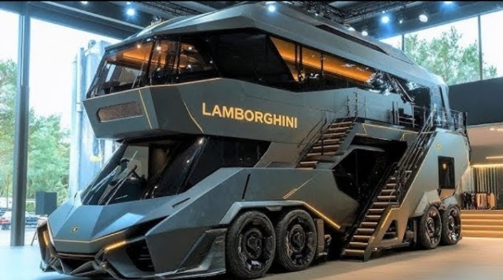 Lamborghini Motorhome Double Decker: Konsep Hotel Berjalan Super Mewah dengan Performa Ala Supercar