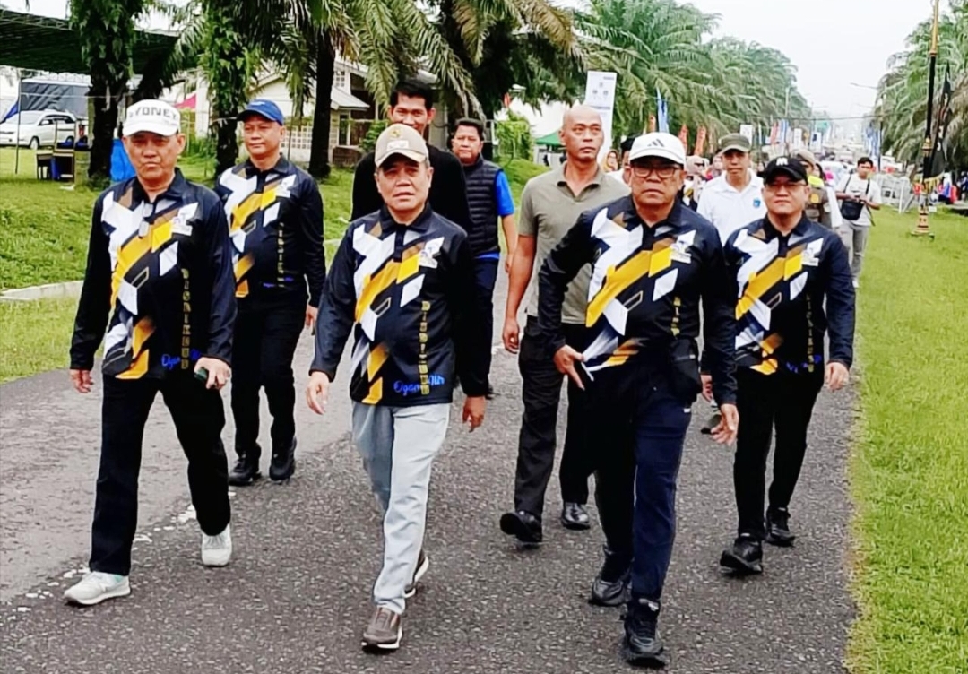 Ribuan Peserta Antusias Ikuti Jalan Santai dan Fun Bike di Tanjung Senai, Meriahkan HUT ke-21 Ogan Ilir