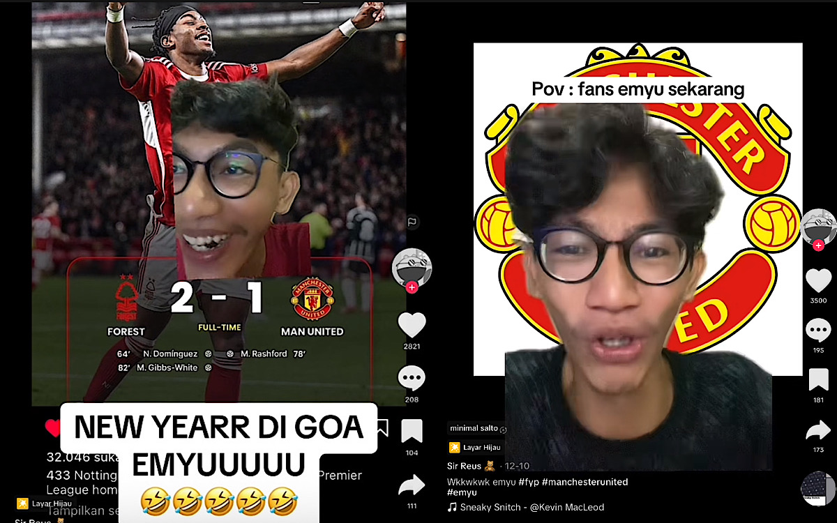 Tahun Baru Fans Manchester United ‘Masuk Goa’ Lagi, Netizen Bercanda: Setan Merah Tak Berdaya Lawan Hutan! 