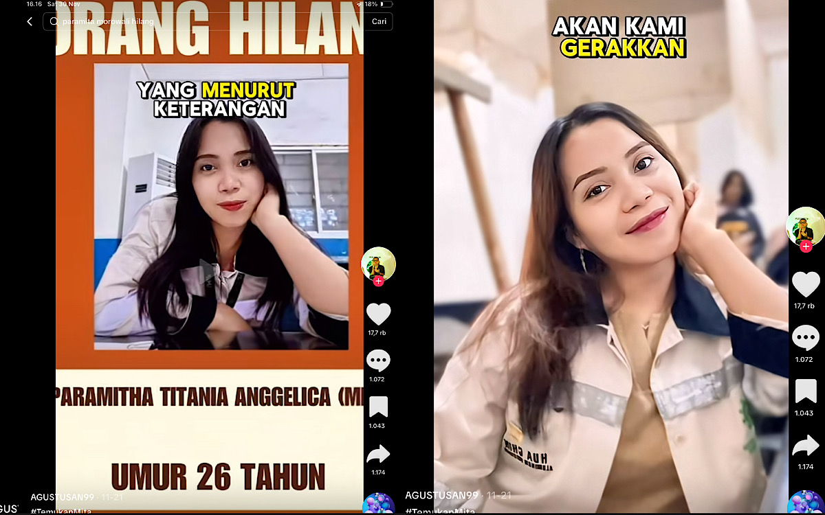 Netizen Gunakan Jalur Viral Agar Mita Yang Hilang Berbulan-bulan Cepat Ditemukan, Hallo Kapolres Wajo! 