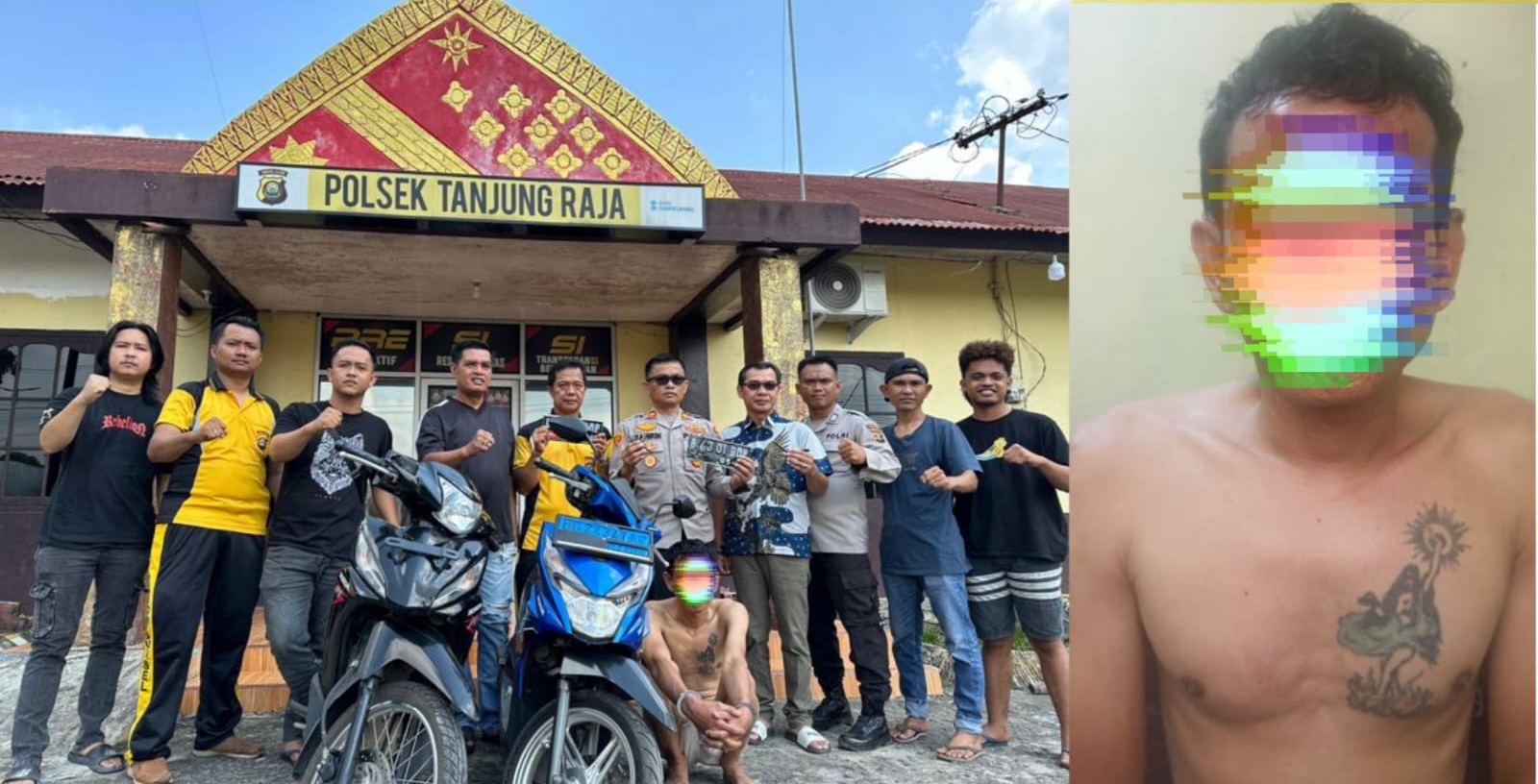 Berhasil Tangkap Pelaku Curat di Wilayahnya, Kinerja Polsek Tanjung Raja Diapresiasi Kapolres Ogan Ilir