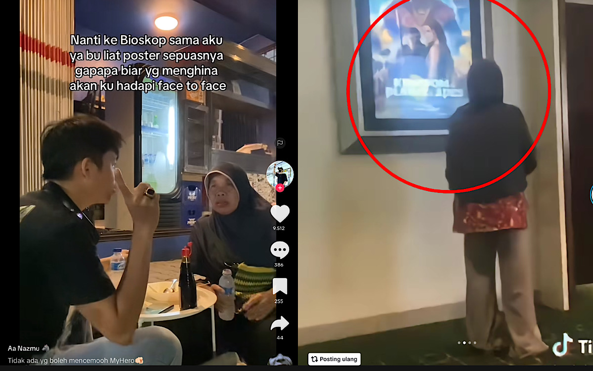 3 Cewek Viralkan Ibu Lihat Poster Film Picu Ramai Konten ‘Jangan Hina Emakku Akan Kuhadapi Face To Face’