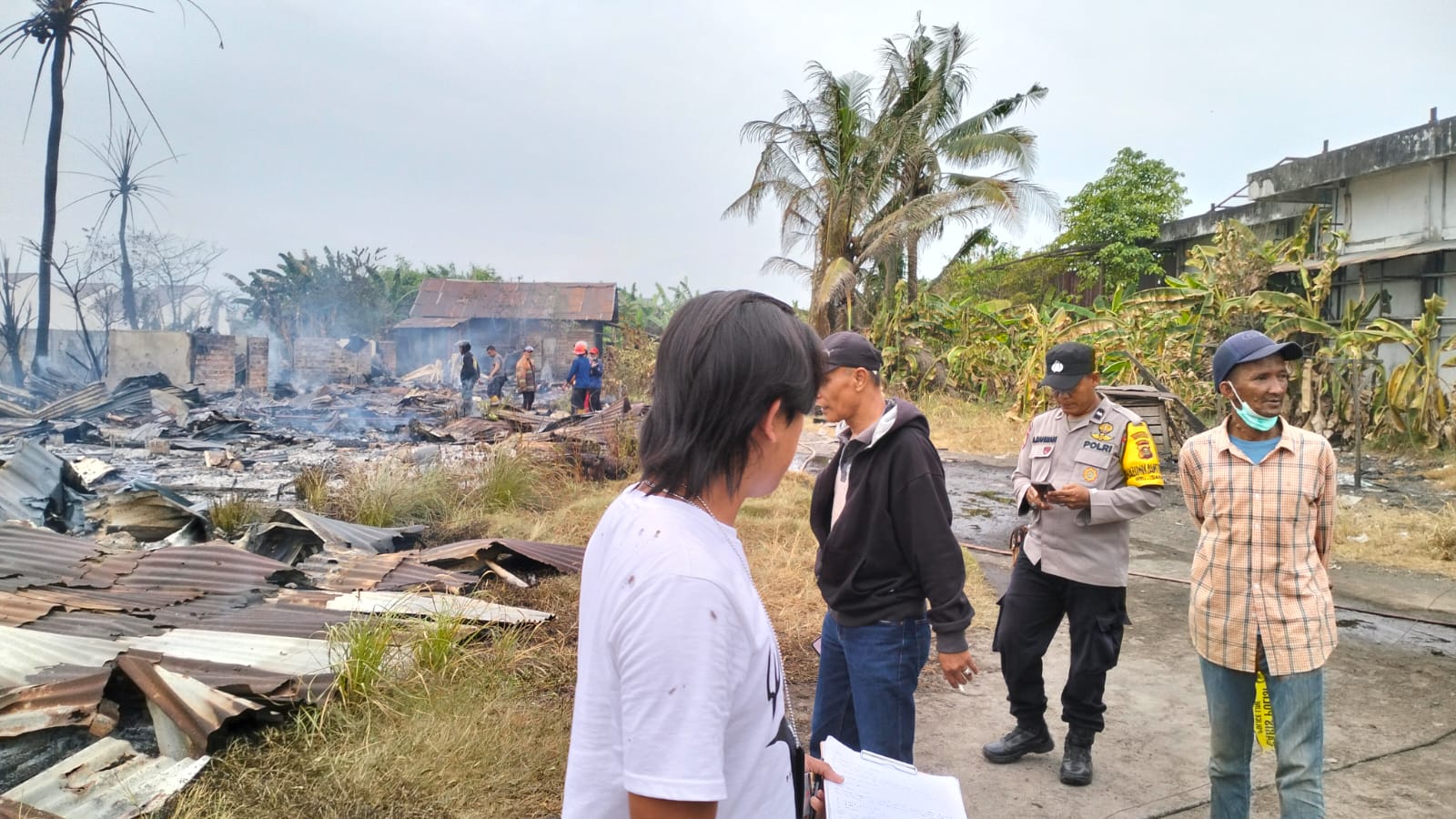 Si Jago Merah Ngamuk, Lalap Habis 10 Unit Mess Pekerja di Sako Palembang