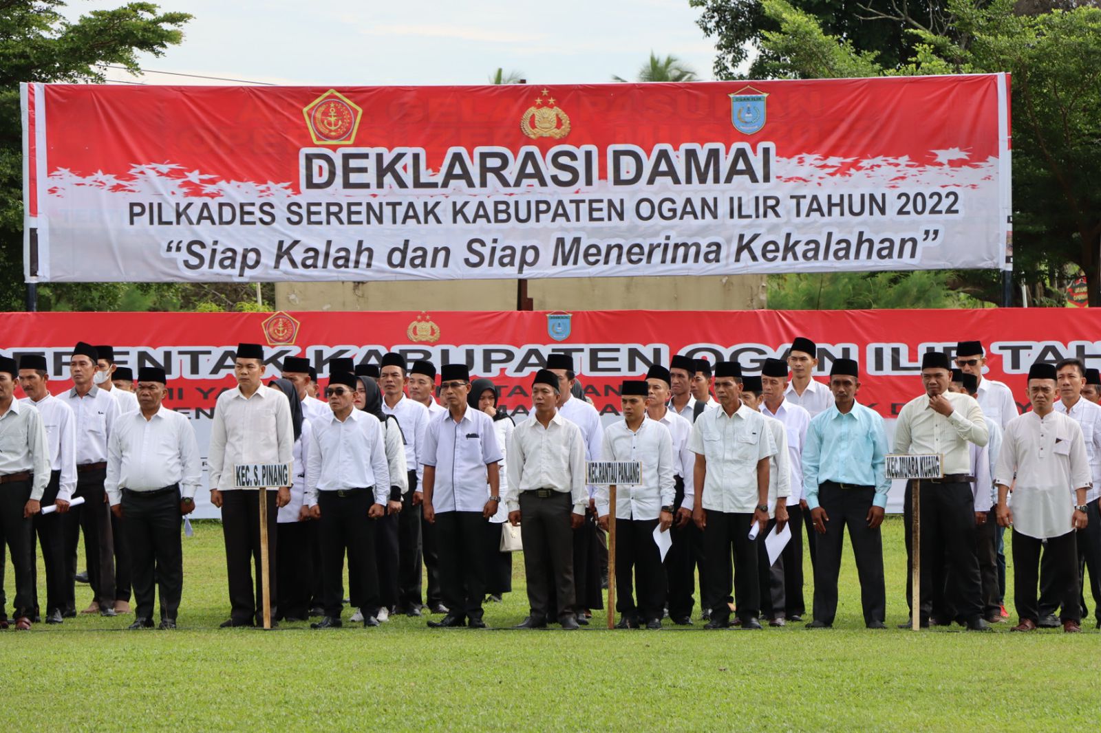 588 Calon Kades di Ogan Ilir Deklarasikan Siap Kalah dan Siap Menerima Kekalahan