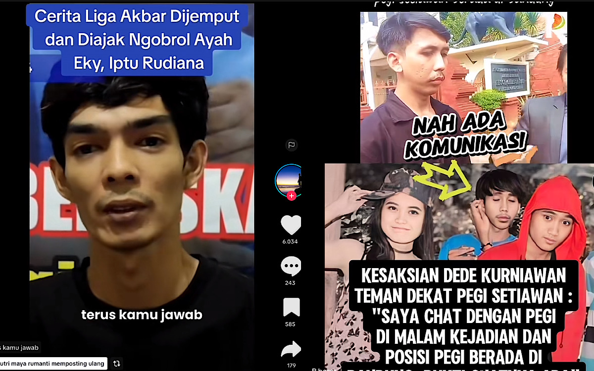 Kasus Vina Cirebon Mulai Terurai, Liga Sebut Rivaldi Punya Masalah Dengan Eky, Netizen: Rivaldi Tetangga Linda