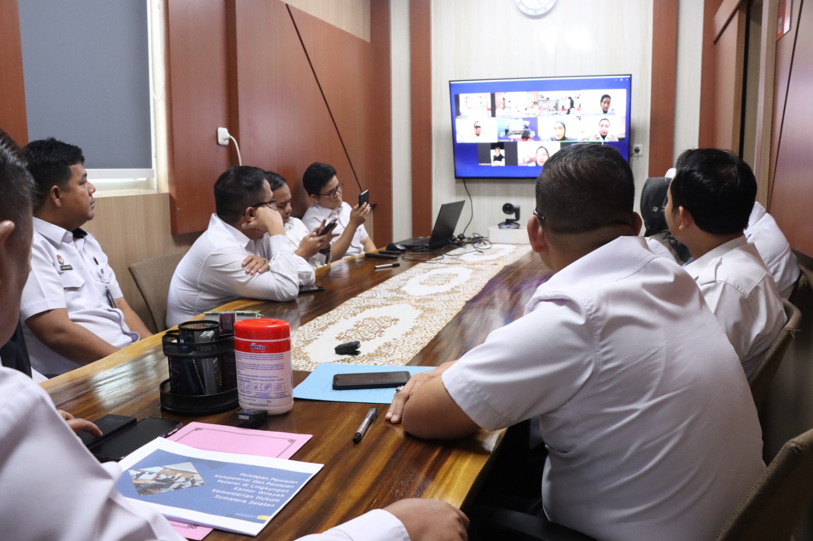 Jelang Penilaian Kompetensi ASN, Kanwil Kemenkum Sumsel Koordinasi dengan BPSDM