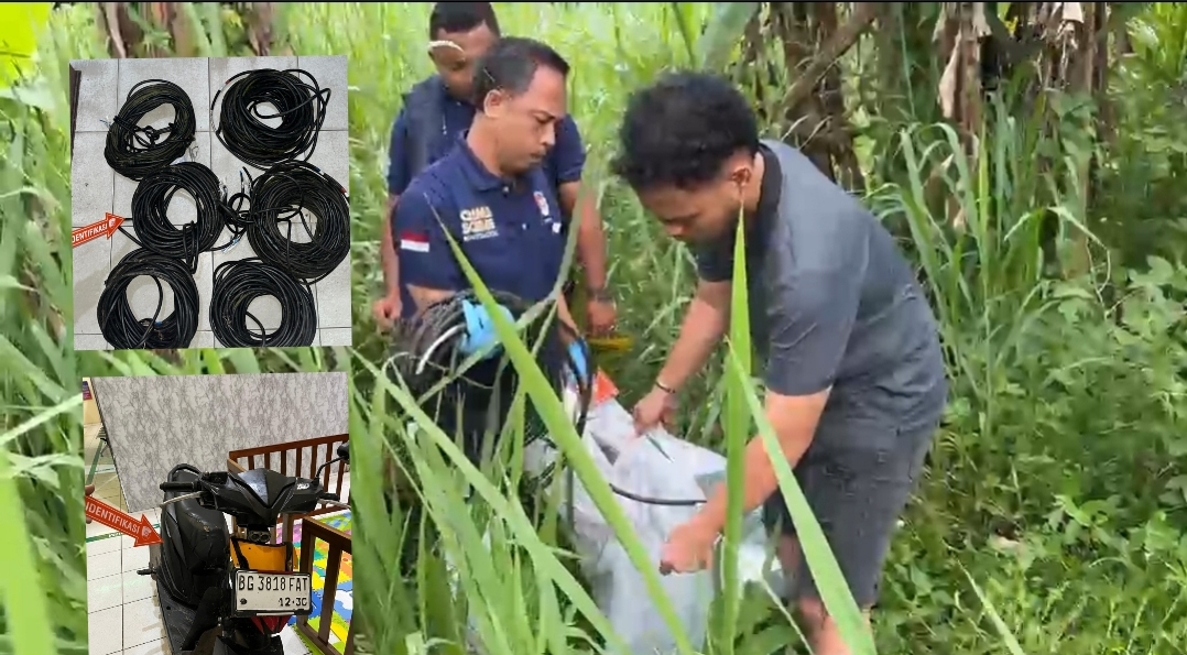 Polres OKU Selatan Bekuk Dua Pencuri Kabel Tower Telkomsel, Beraksi Saat Dini Hari