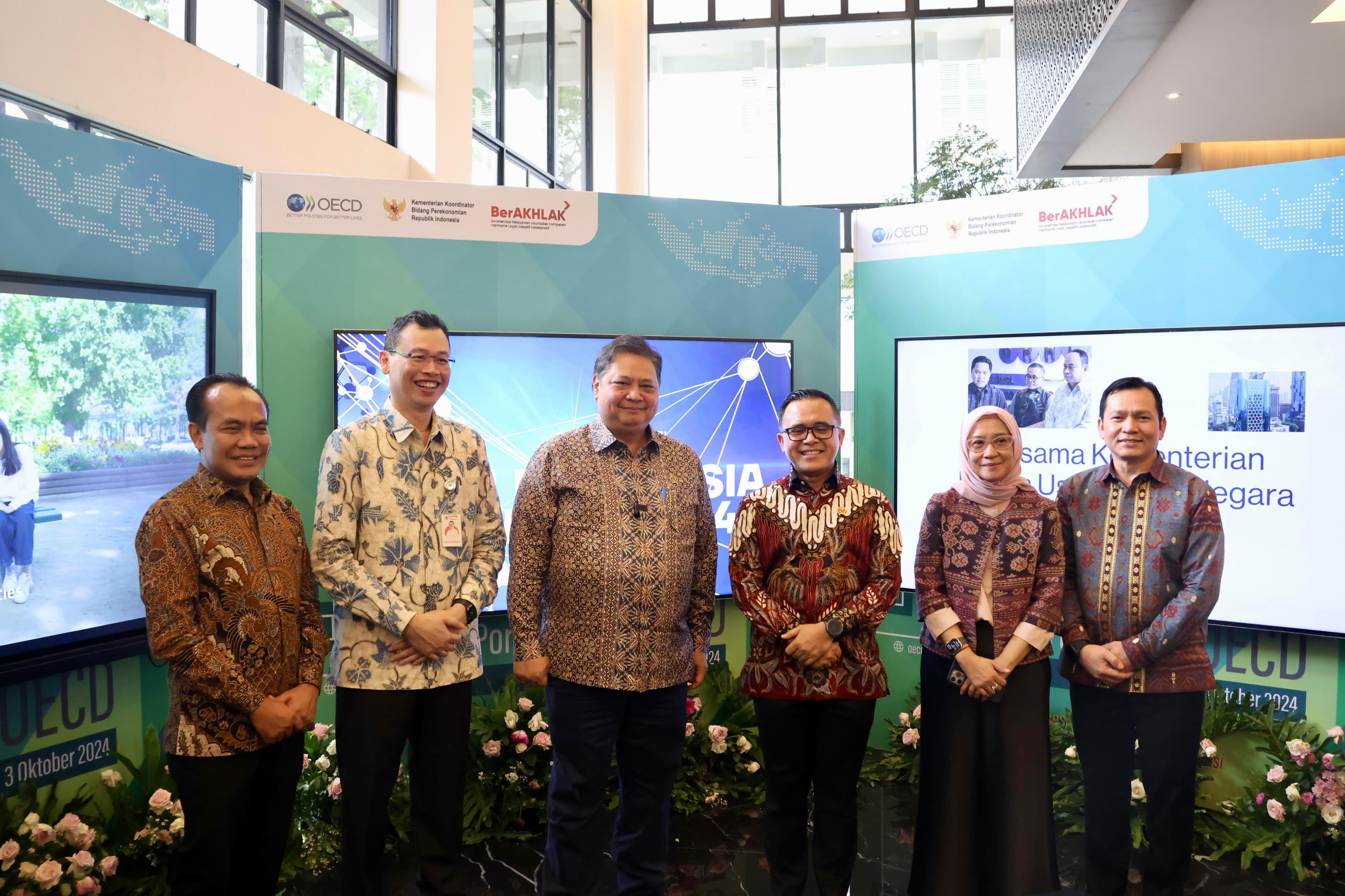 Pj Gubernur Elen Setiadi Hadiri Rakor Tim Nasional Organisation For Economic Co-operation and Development 