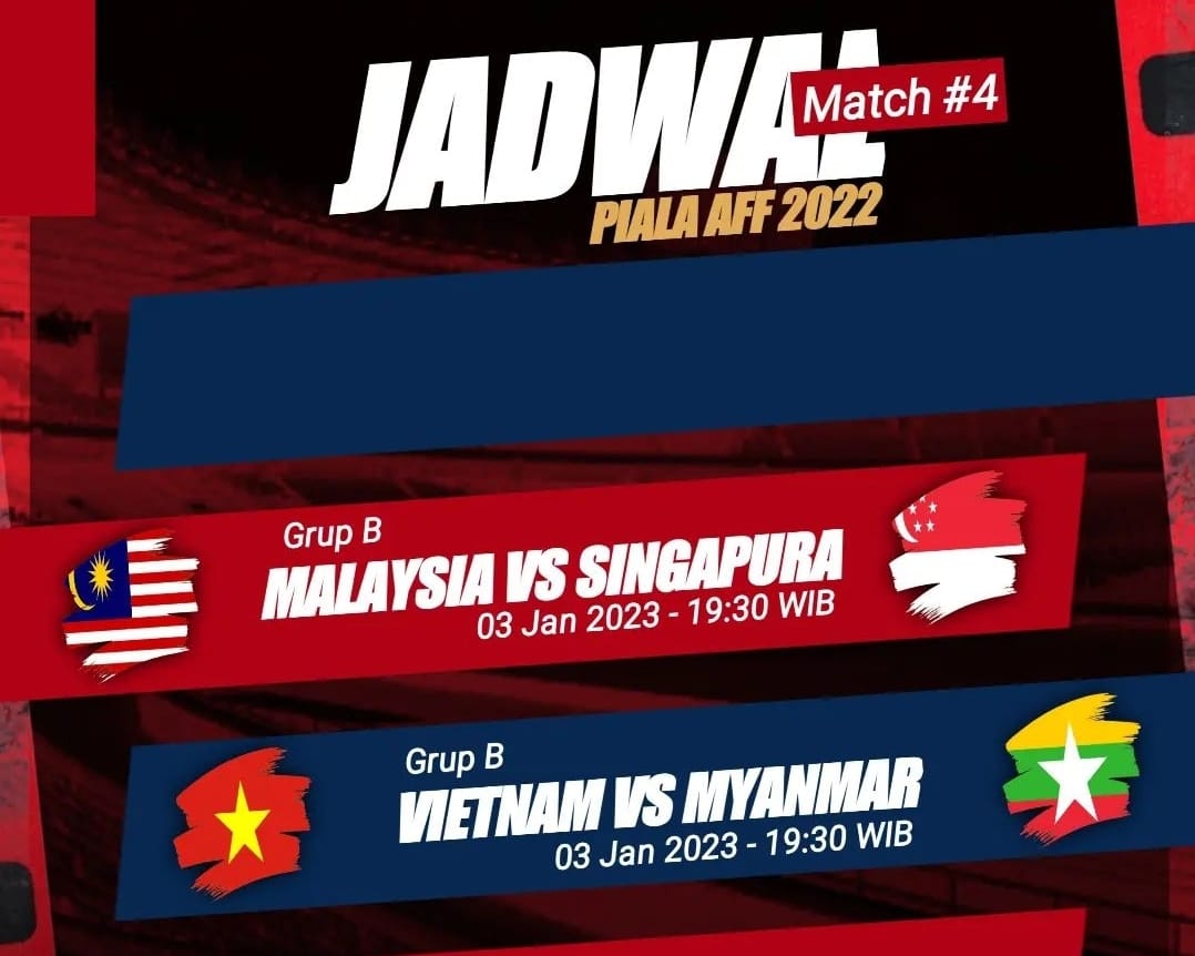 Live, Laga Hidup Mati Malaysia vs Singapura di Piala AFF 2022