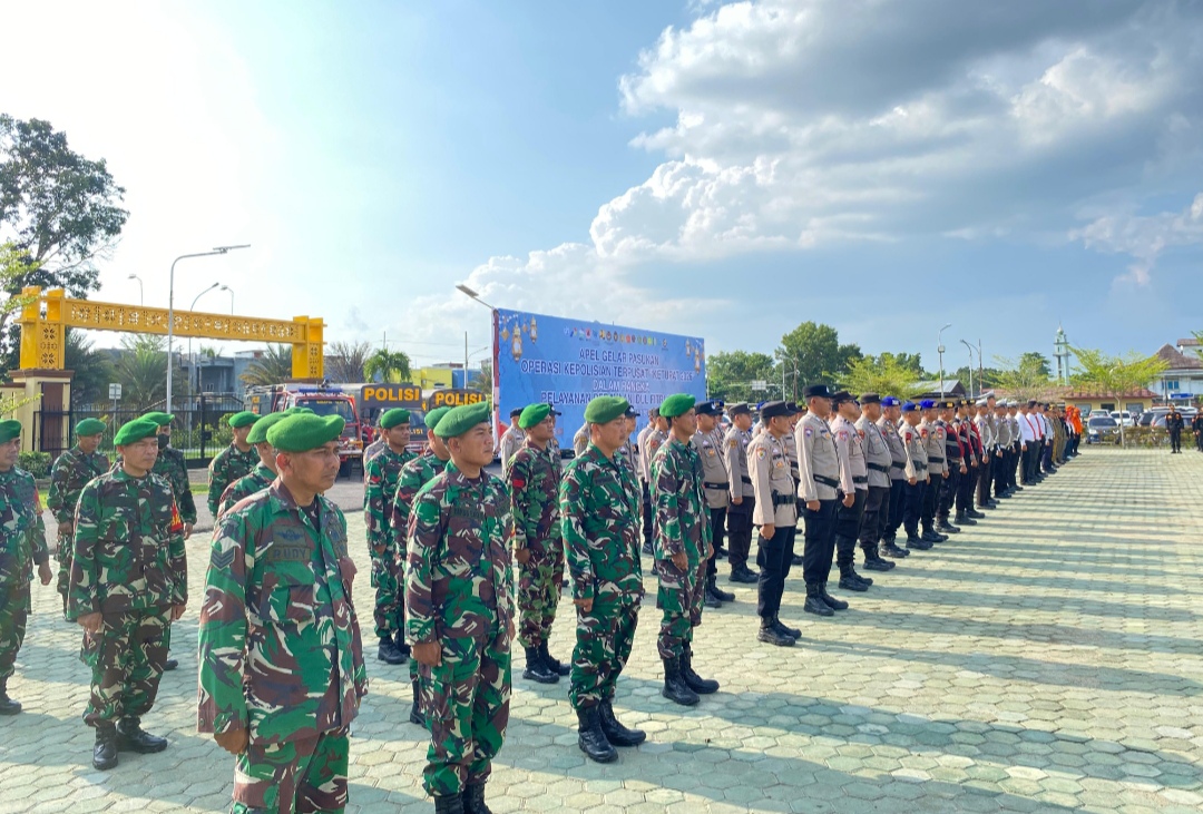 Gelar Pasukan Operasi Ketupat Musi di Polres OKI, Sinergi Lintas Sektor Amankan Lebaran