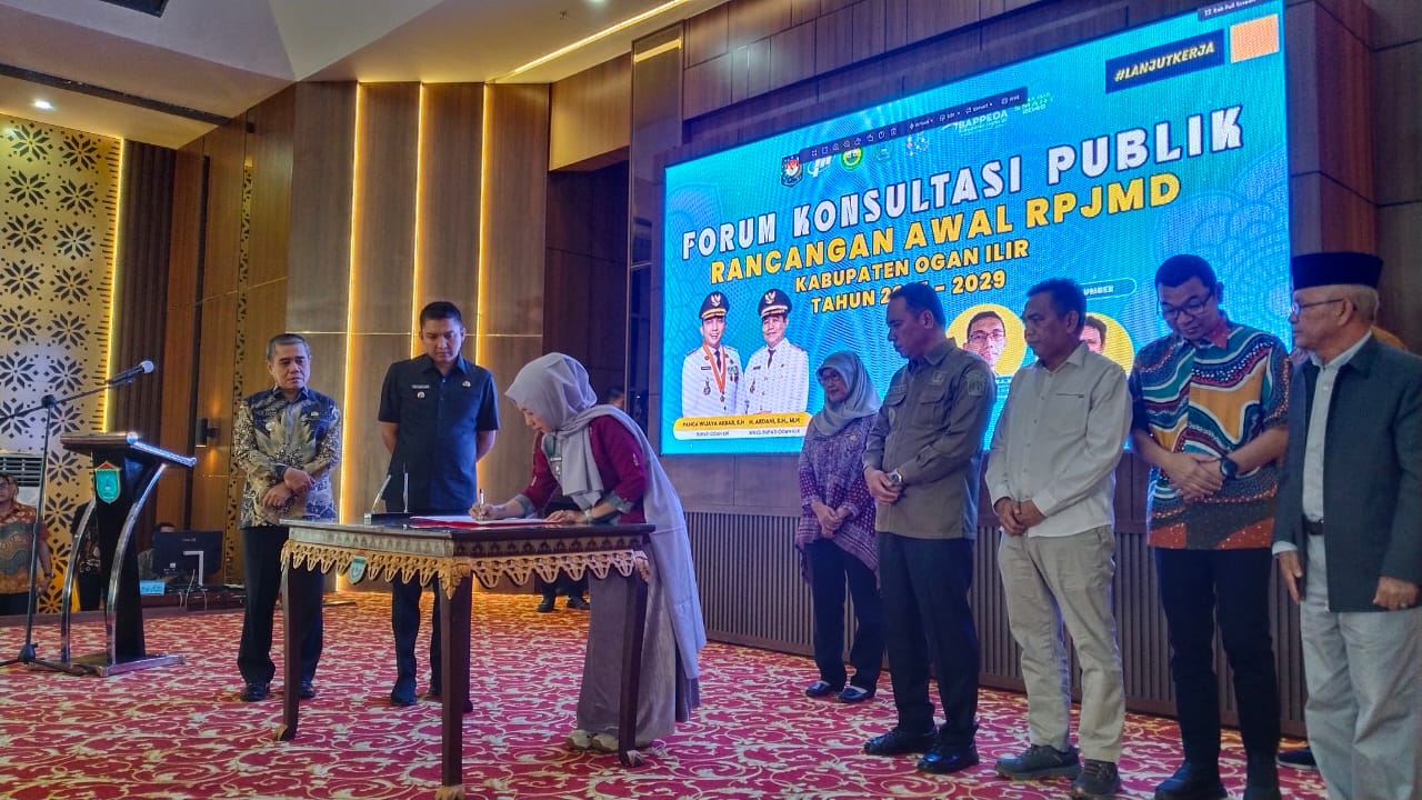 Bupati Ogan Ilir Buka Rapat Forum Konsultasi Publik Penyusunan Rancangan Awal RPJMD 2025-2029