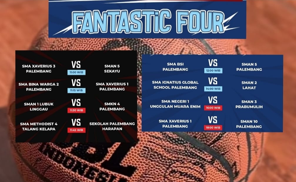 Yuk Cek! Ini Jadwal Lengkap Fantastic Four DBL Palembang 2025 Hari Ini, Siapa Lolos Final Party?
