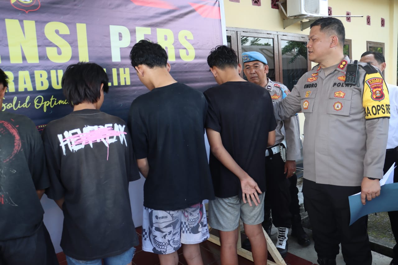 Terlibat Tawuran, 5 Anak di Bawah Umur Diringkus Polisi, 2 Orang Mantan Pencopet di Prabumulih