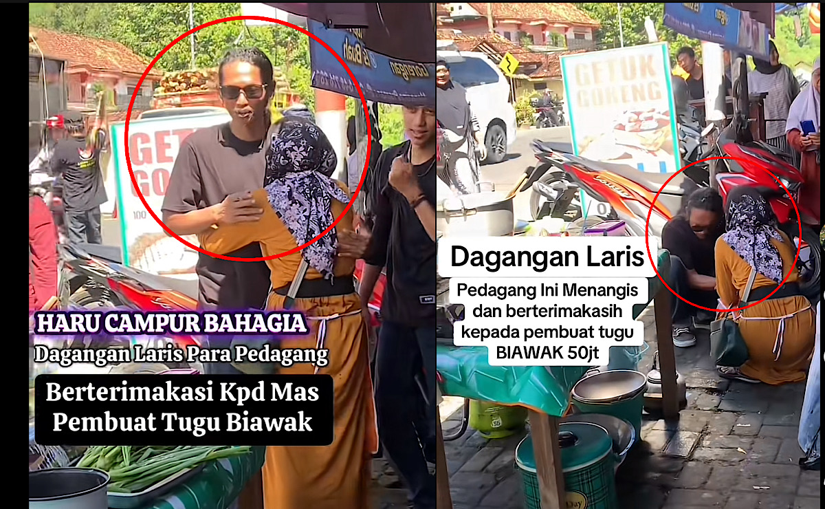 HARU, Pedagang Sampai Nangis Ucap Terima Kasih Pada Pembuat Patung Biawak Berkat Viral Dagangan Laku Keras