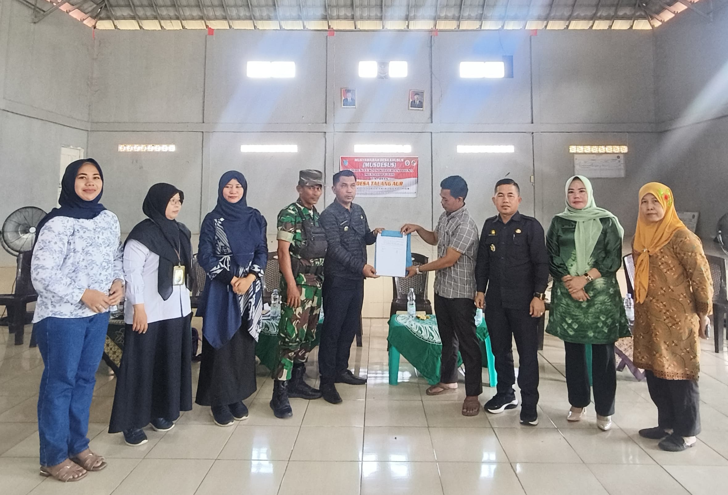 Pemdes Talang Aur Ogan Ilir Sukses Gelar Musdessus Pembentukan Koperasi Desa Merah Putih