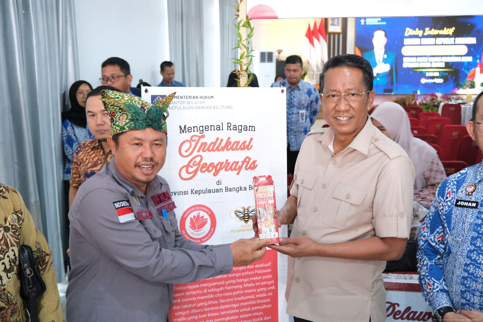 Menteri Hukum Tinjau Booth Indikasi Geografis di Babel, Produk Lokal Didorong Mendunia