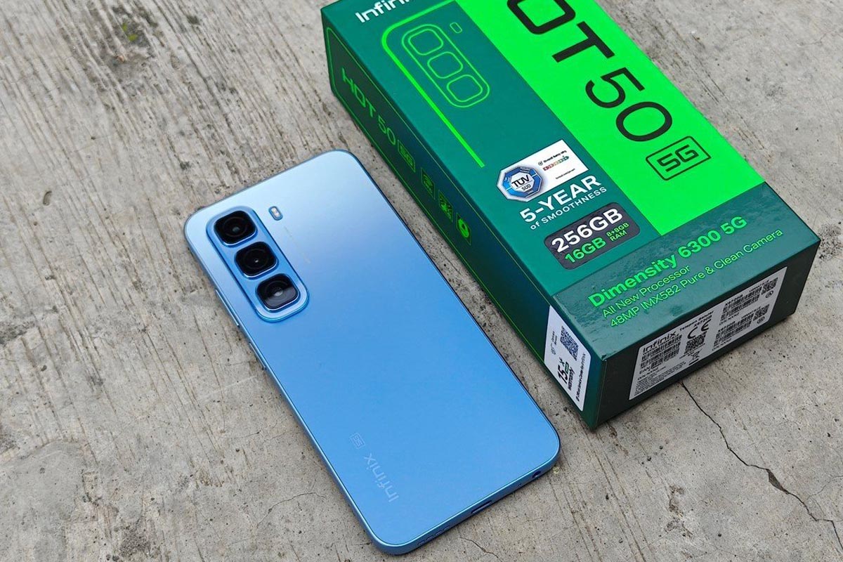 Infinix Hot 50 5G Tahan Seharian, Baterai 5000mAh dan Prosesor Hemat Daya