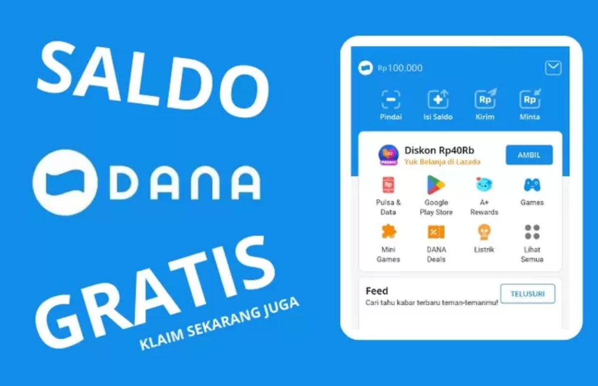 Login Pertama Kali Langsung Dapat Saldo DANA Gratis Rp200 Ribu: Begini Caranya! Real Cuy