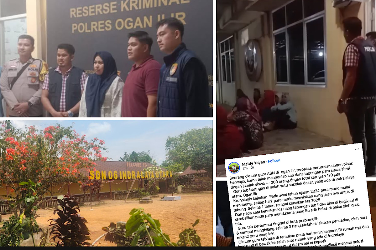 Kepsek SDN 06 Indralaya Utara Irit Bicara Soal Guru Gelapkan Uang Ratusan Juta Tabungan Siswa