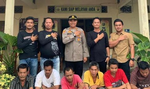 Besi Tangki Milik PDAM Sungsang Banyuasin Dicuri, Polisi Tangkap 6 Pelaku 