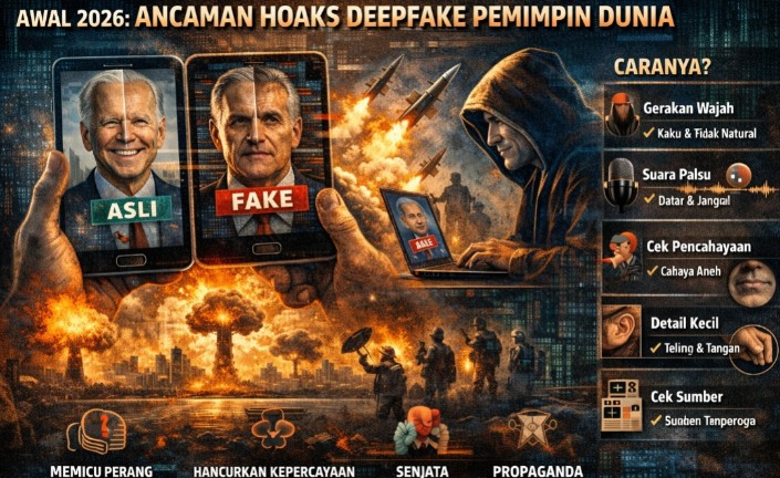 Ancaman Hoaks Deepfake 2026 Pemimpin Dunia Mengintai, Ini Cara Membedakan Video Asli dan Propaganda