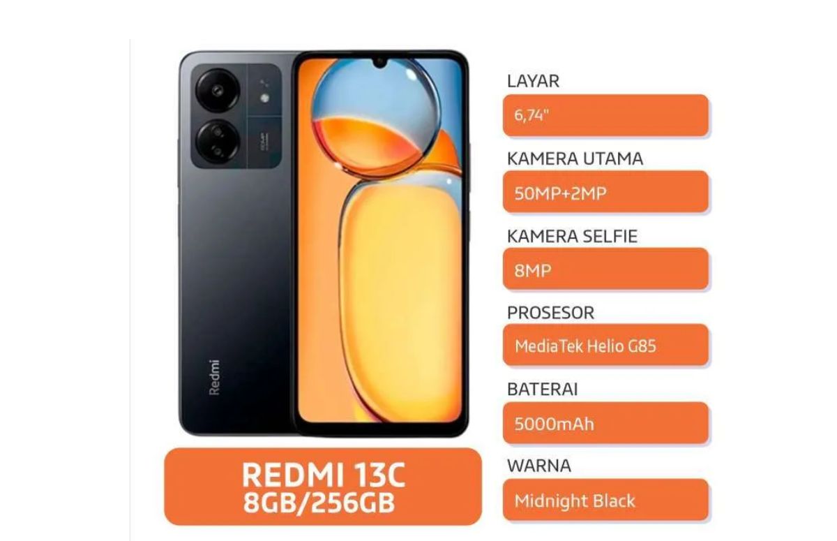 Harga Redmi 13C Terbaru Makin Mengoda dengan Spesifikasi Unggulan! Pilihan Warna Beragam dan stylish