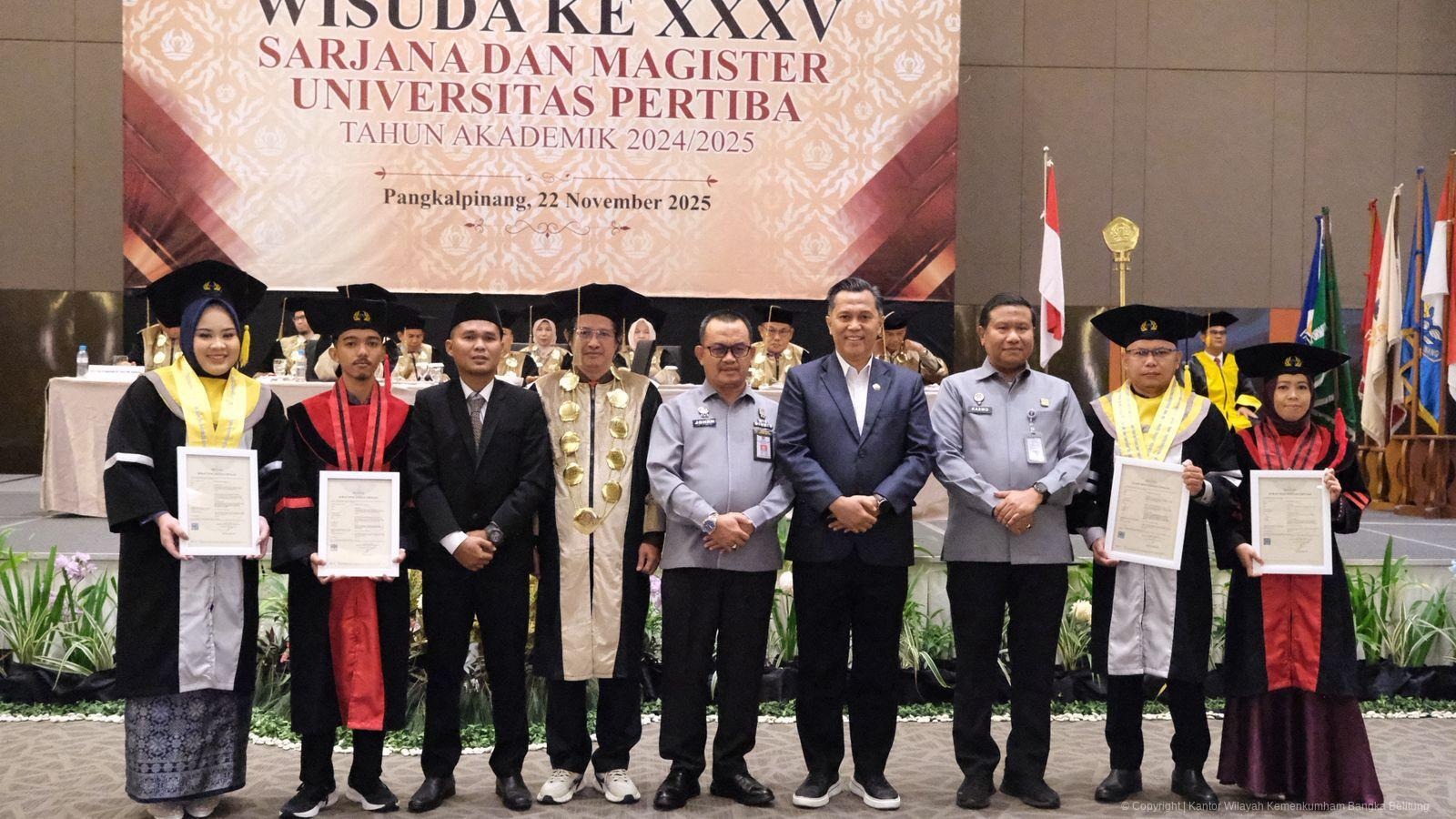 Wisuda Universitas Pertiba Angkatan ke-XXXV, Kanwil Kemenkum Babel Dorong Generasi Inovatif dan Berdaya Saing