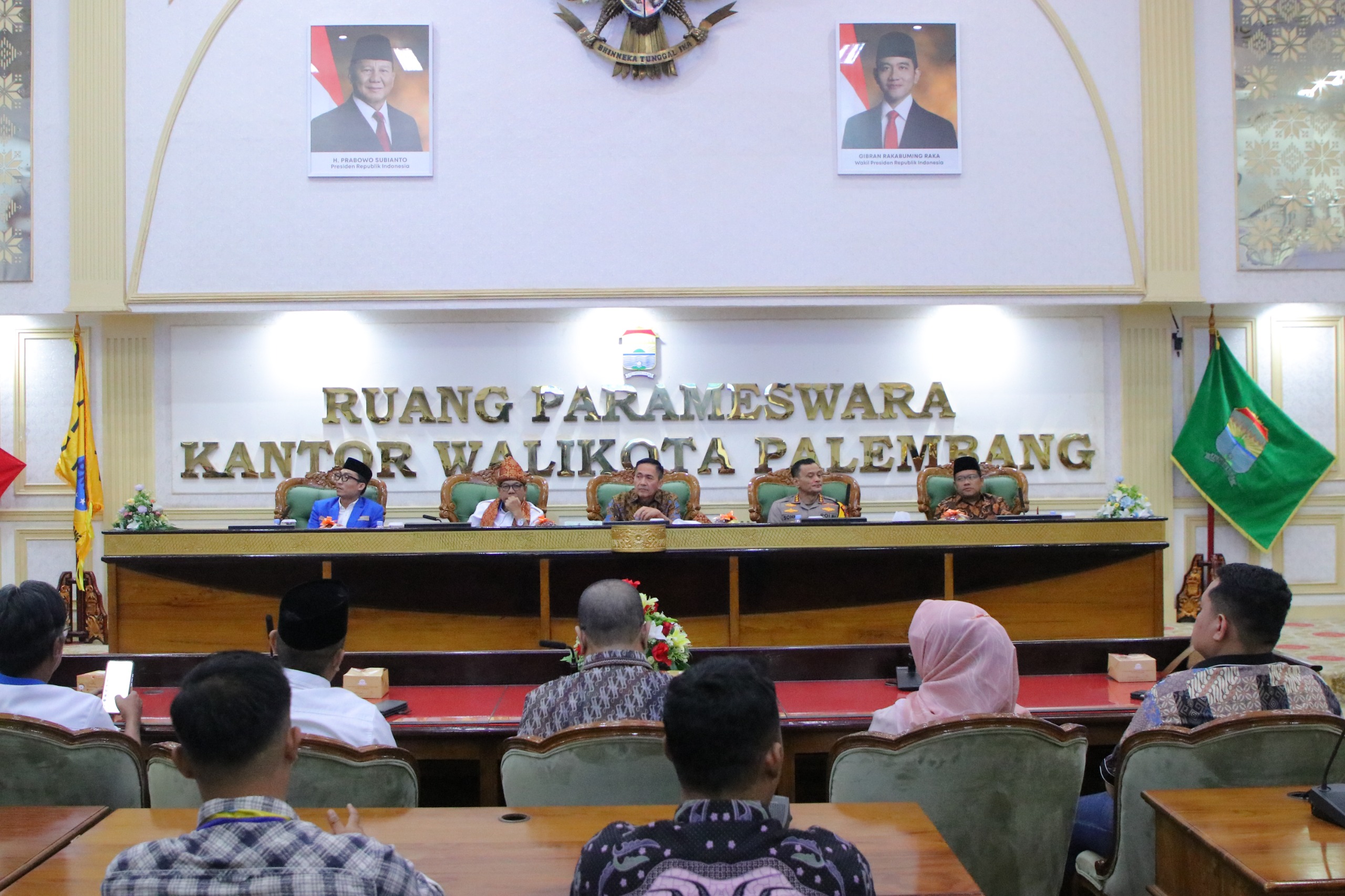 Walikota Ratu Dewa Hadiri Pelantikan Ketua PC PMII Kota Palembang