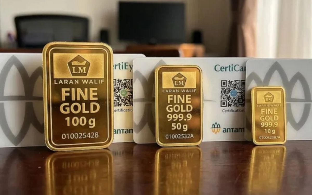 Harga Emas Antam Hari Ini Stabil di Rp2,574 Juta per Gram, Buyback Rp2,383 Juta
