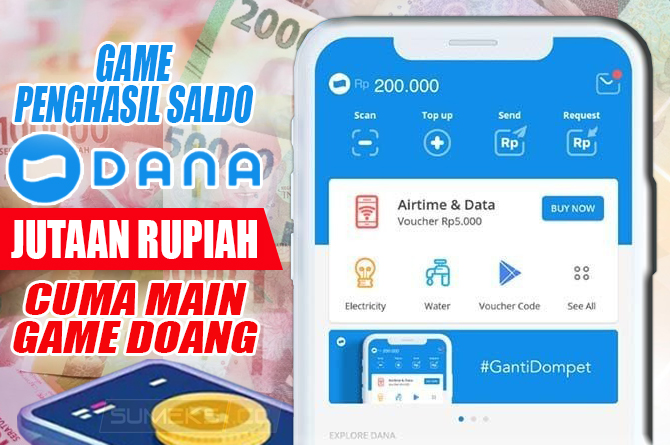 TRIK JITU! Hasilkan Saldo DANA Gratis Hingga Jutaan Rupiah Cuma Modal Main Game Doang