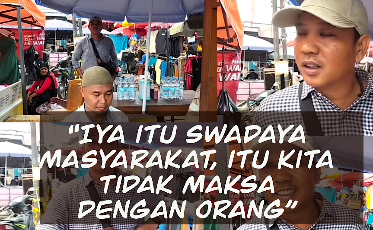 Viral Video Pria Ngaku Ketua RT Diduga Pungut Uang Rp2000 ke Pedagang Pasar 16 Ilir Palembang