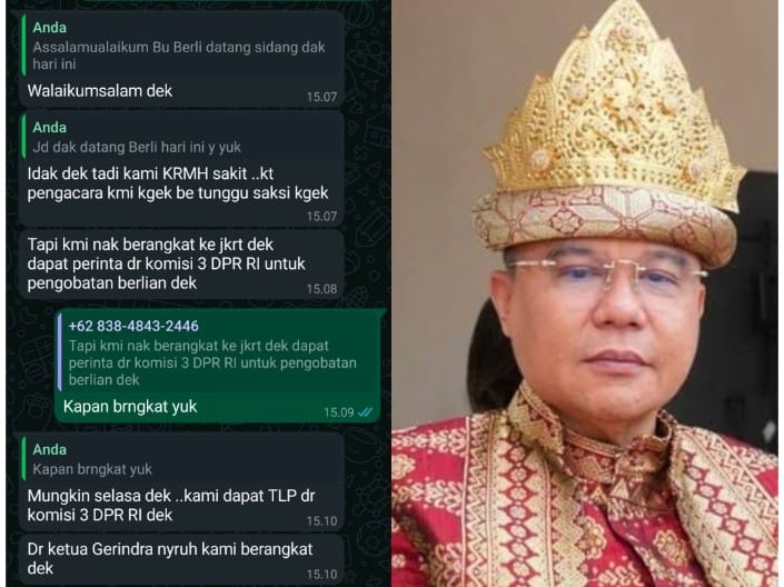 Alhamdulillah, Wakil Ketua DPR RI Sufmi Dasco Bakal Bantu Biaya Pengobatan Korban Malapraktik Oknum Bidan 