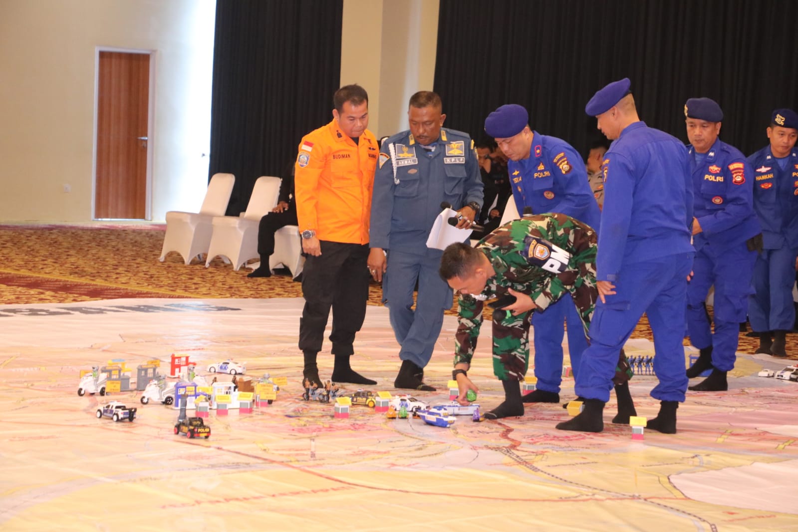 Kapolda Sumsel Pimpin Tactical Floor Game Sispamkota Pengamanan Pemilu 2024